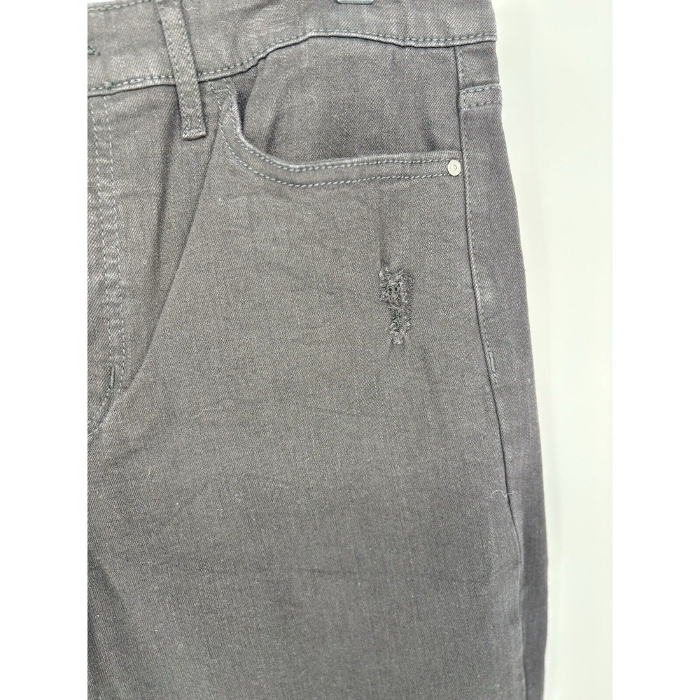 Social‎ Standard Women's Pants 14 High Rise Crop Straight Denim Jeans Black - Picture 4 of 14